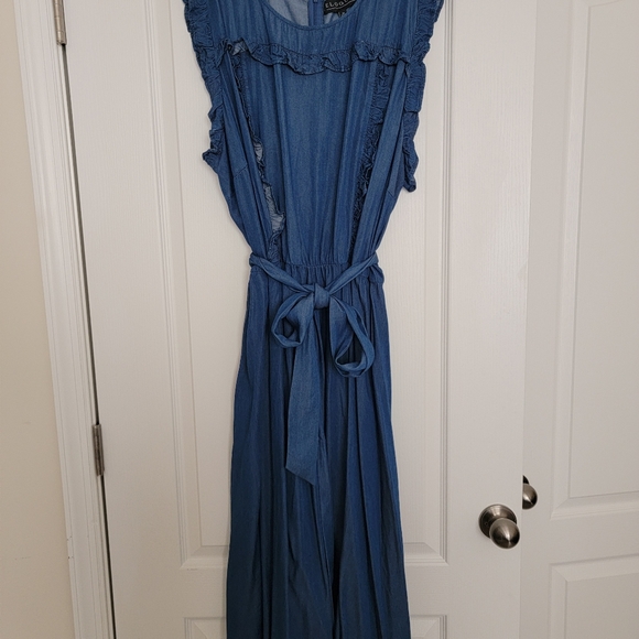 Eloquii Blue Dress NWT Size 24 - Picture 2 of 7